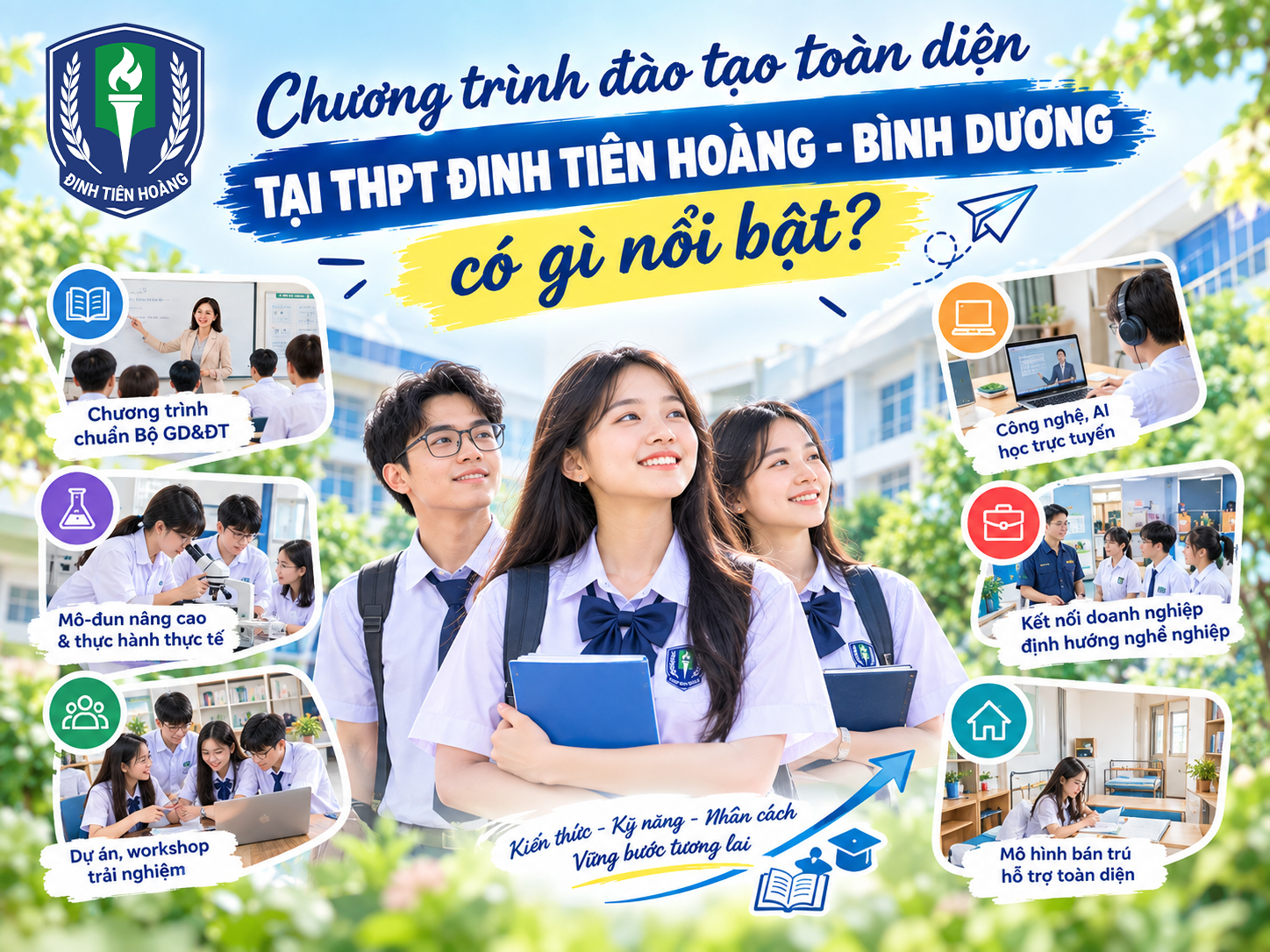 Chương trình đào tạo toàn diện tại THPT Đinh Tiên Hoàng - Bình Dương có gì nổi bật?