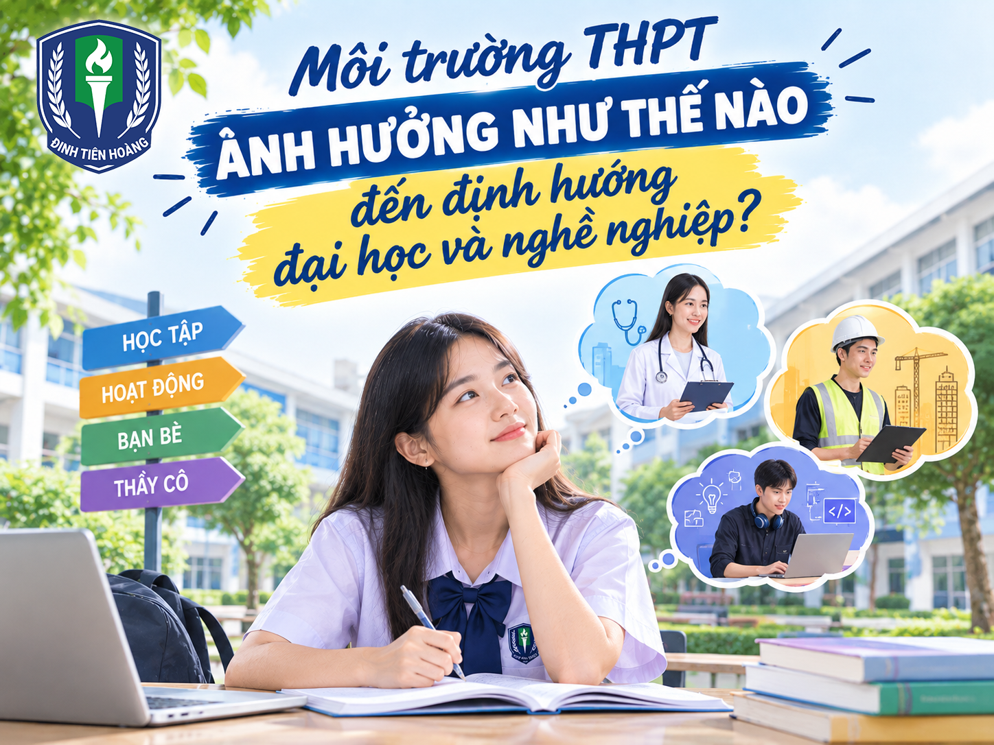 Môi trường THPT ảnh hưởng như thế nào đến định hướng đại học và nghề nghiệp?