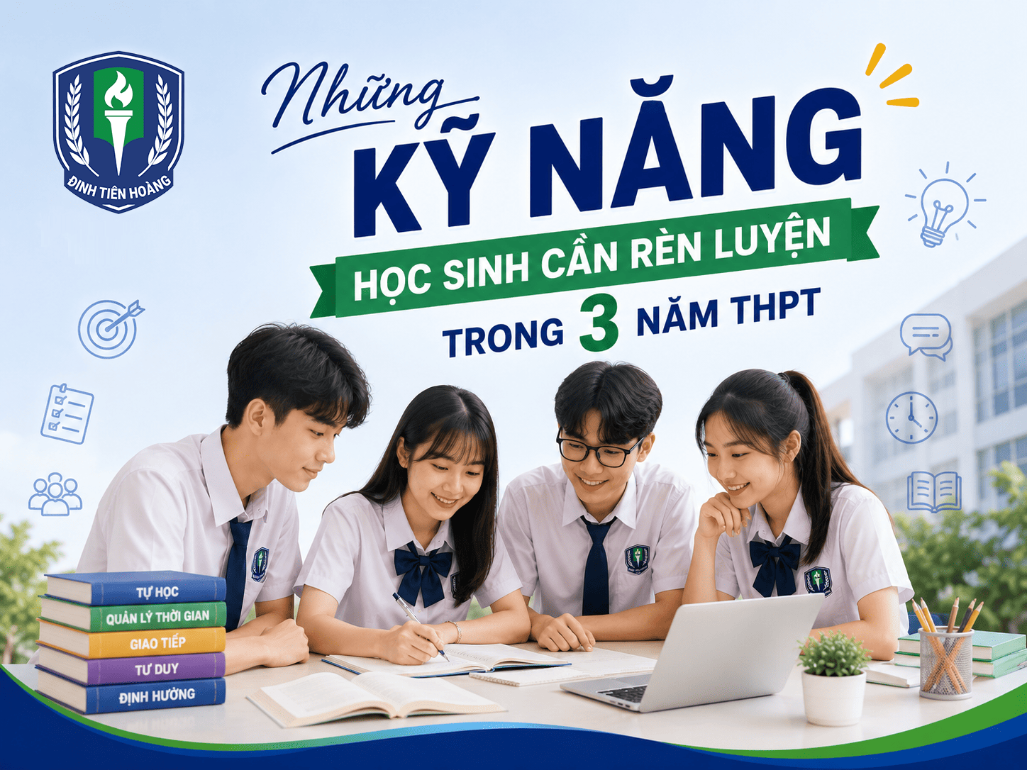 Những kỹ năng học sinh cần rèn luyện trong 3 năm THPT
