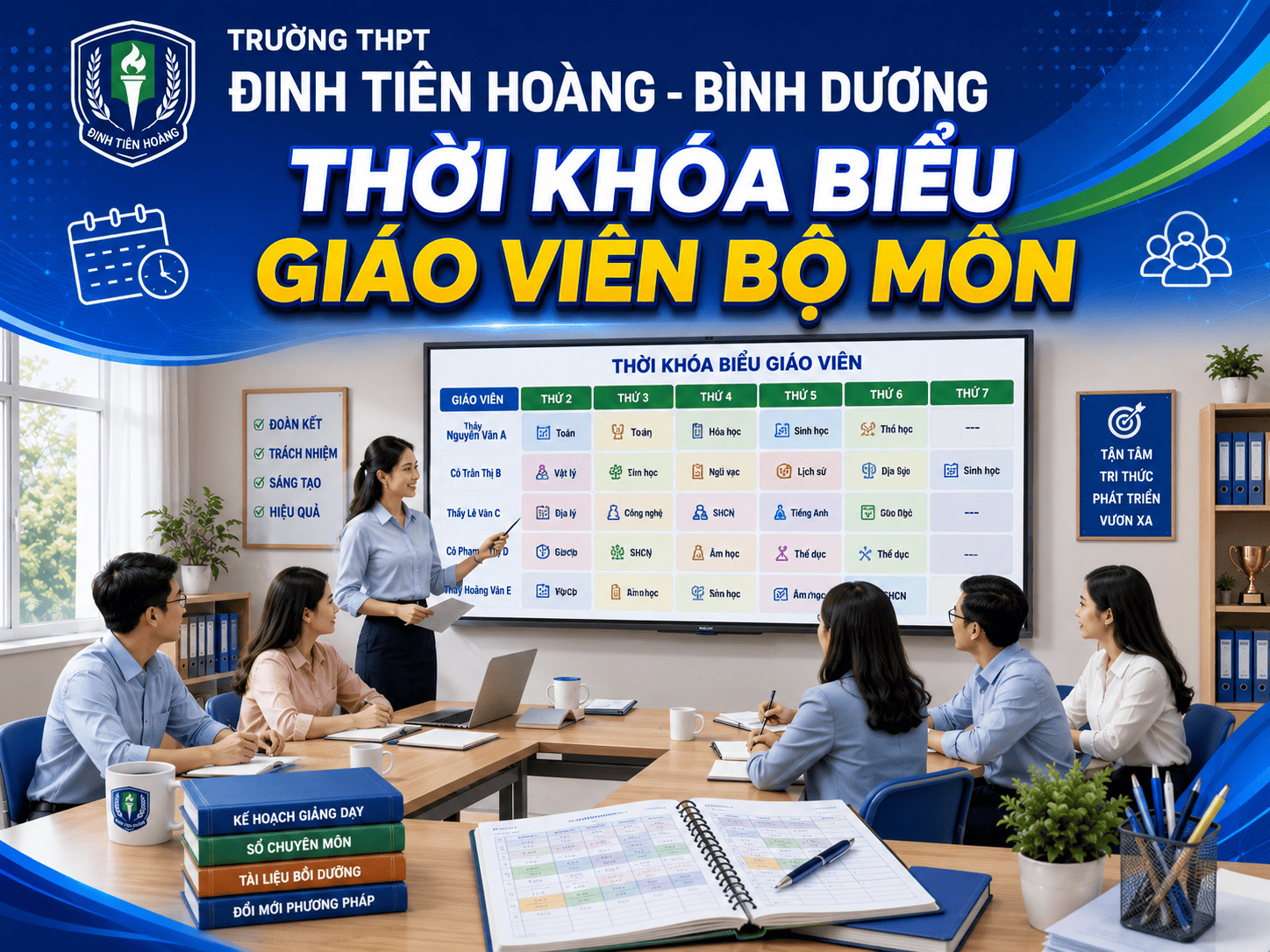 THỜI KHÓA BIỂU GIÁO VIÊN BỘ MÔN TỪ 07/09/2026