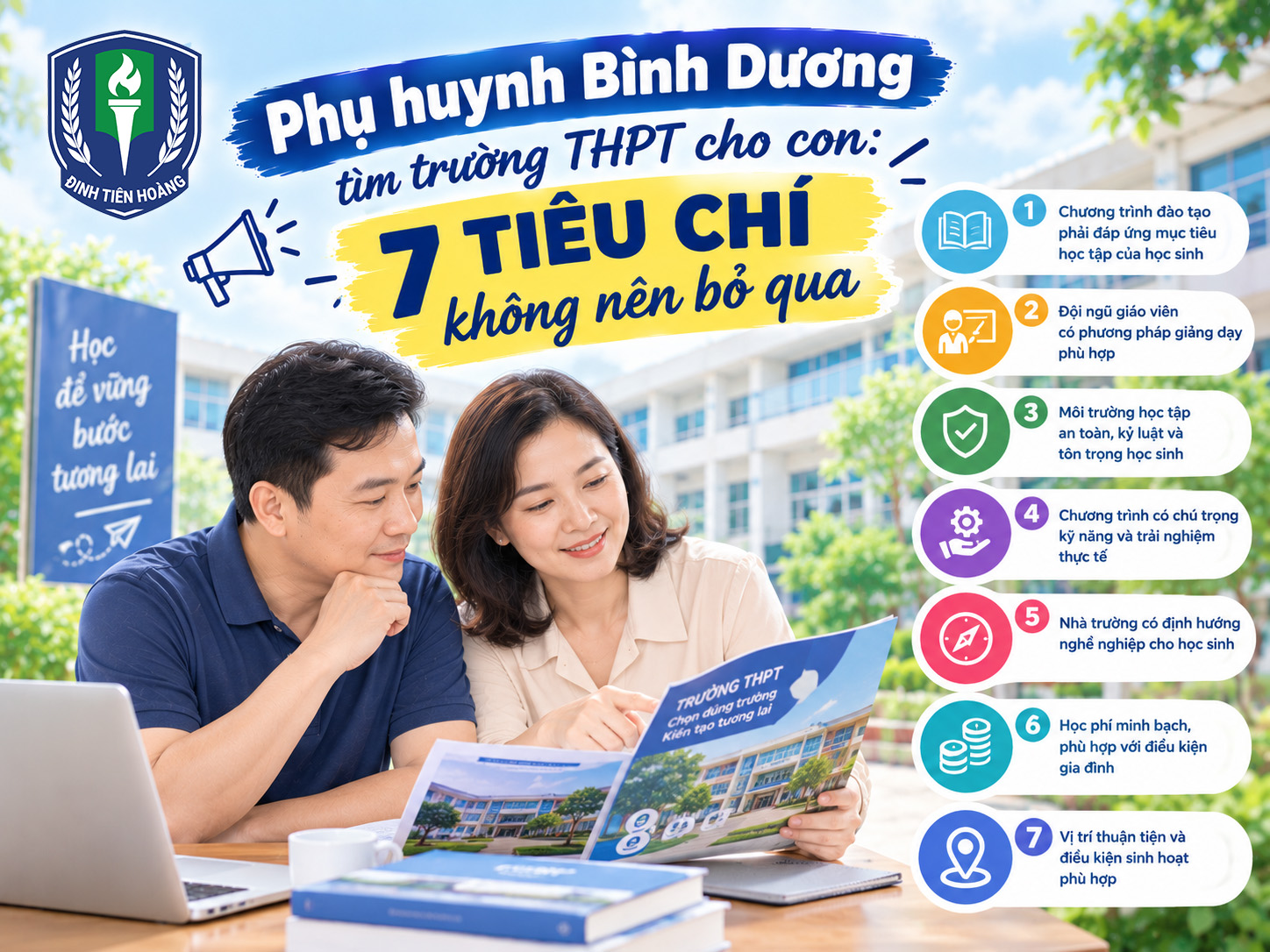 Phụ huynh Bình Dương tìm trường THPT cho con: 7 tiêu chí không nên bỏ qua