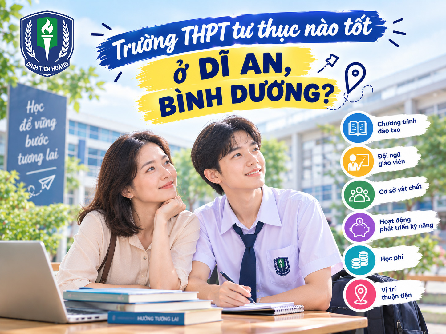 Trường THPT tư thục nào tốt ở Dĩ An, Bình Dương? Gợi ý lựa chọn phù hợp